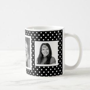 Skapa dina egna tre kvadrerar foto kaffemugg