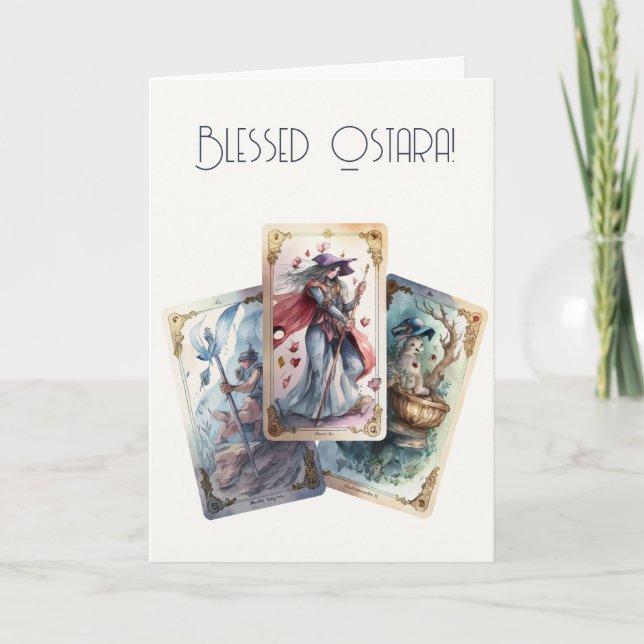 Skapa dina egna tre Tarot-kort Helgkort (Framsida)