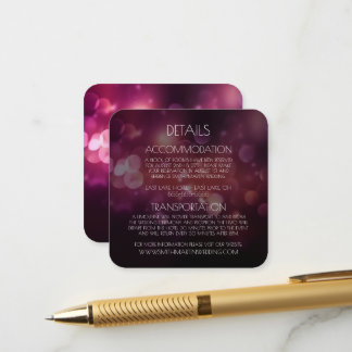 Skapa Dina Egna Vackra Mörkt Rosa Glitterdetaljer Tilläggskort