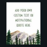 Skapa dina egna vattenfärgsberg poster<br><div class="desc">Personligen anpassningsbar för vattenfärgsberg poster  för</div>