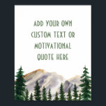 Skapa dina egna vattenfärgsberg poster<br><div class="desc">Personligen anpassningsbar för vattenfärgsberg poster  för</div>