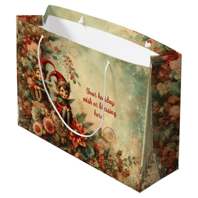 Skapa dina egna Victorian Blommigt Julventiler (Baksidan Vinklad)