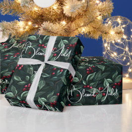 Skapa Dina Egna Vinter Gröna Röda Julbär Presentpapper
