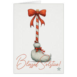 Skapa Dina Egna Whimsical Whiskers Yule Besom Hälsningskort