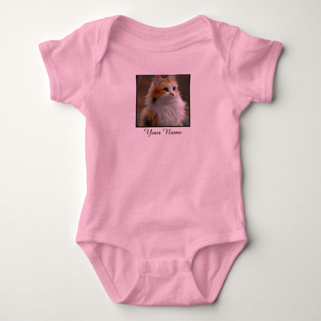 Skapa Ditt Anpassade Foto & Namn  T Shirt (Framsida)