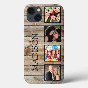 Skapa ditt Anpassningsbar Photo Collage Rustic Far