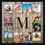 Skapa ditt Anpassningsbar Photo Collage Rustic Far Fototryck<br><div class="desc">Skapa din egen personlig 12 Instagram-fotokollage med anpassningsbar bilder på en rustisk baksida av stil-träplank. Lägg till dina favoritfoton, symboler eller teckningar om du vill skapa något unikt verkligen. Om du vill redigera den här designmallen överför du helt enkelt din egen bild som visas ovan. Du kan enkelt lägga till...</div>