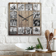 Skapa ditt Anpassningsbar Photo Collage Rustic Far