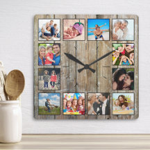 Skapa ditt Anpassningsbar Photo Collage Rustic Far