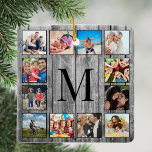 Skapa ditt Anpassningsbar Photo Collage Rustic Far Julgransprydnad Keramik<br><div class="desc">Skapa din egen personlig 12 Instagram-fotokollage keramisk prydnadsprodukt med anpassningsbar bilder på en rustisk bakgrund av stil-träplank. Lägg till dina favoritfoton, symboler eller teckningar om du vill skapa något unikt verkligen. Om du vill redigera den här designmallen överför du helt enkelt din egen bild som visas ovan. Du kan enkelt...</div>