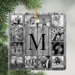 Skapa ditt Anpassningsbar Photo Collage Rustic Far Julgransprydnad Keramik<br><div class="desc">Skapa din egen personlig 12 Instagram-fotokollage keramisk prydnadsprodukt med anpassningsbar bilder på en rustisk bakgrund av stil-träplank. Lägg till dina favoritfoton, symboler eller teckningar om du vill skapa något unikt verkligen. Om du vill redigera den här designmallen överför du helt enkelt din egen bild som visas ovan. Du kan enkelt...</div>