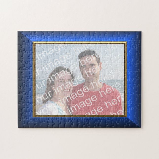 Skapa ditt det egna fotoet inramade pussel (Horisontell)