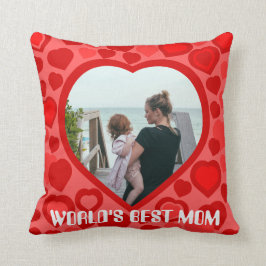 Skapa ditt egen hjärta inramade foto kudde