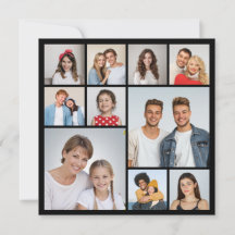 Skapa ditt eget 10-foto collage gratulationskort