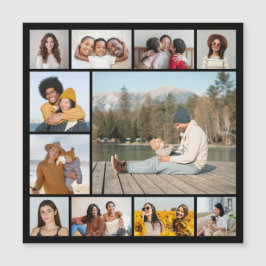 Skapa ditt eget 11 fotokollage-magnetiskt kort