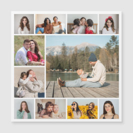 Skapa ditt eget 11 fotokollage-magnetiskt kort