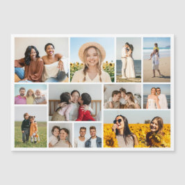 Skapa ditt eget 12-foto collage magnetkort