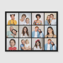 Skapa ditt eget 12-fotokollage-magnetiskt kort