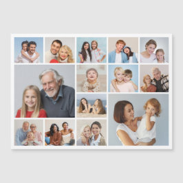 Skapa ditt eget 14-foto collage magnetkort
