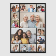 Skapa ditt eget 14 fotokollage-magnetiskt kort
