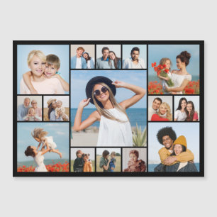 Skapa ditt eget 15 fotokollage-magnetiskt kort