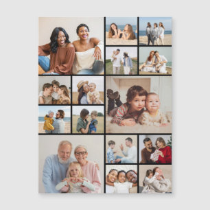 Skapa ditt eget 15 fotokollage-magnetiskt kort