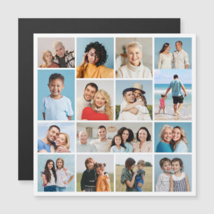 Skapa ditt eget 15 fotokollage-magnetiskt kort