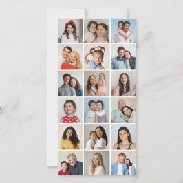 Skapa ditt eget 18 fotokollage Editable Färg Kort