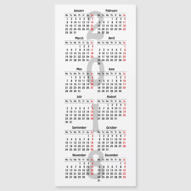 Skapa ditt eget 2018-kalendermagnetkort (Framsida)