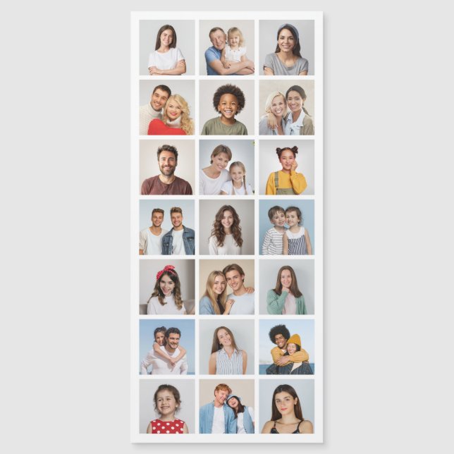 Skapa ditt eget 21-foto magnetkort (Framsida)