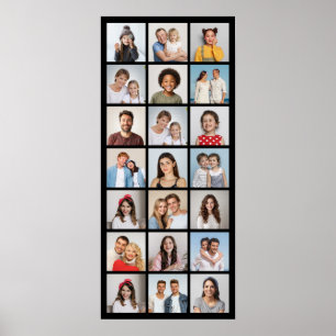 Skapa ditt eget 21 fotokollage redigerbart Färg Poster