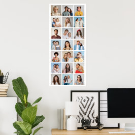 Skapa ditt eget 21 fotokollage redigerbart Färg Poster