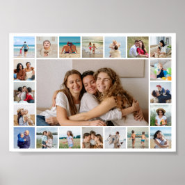 Skapa ditt eget 21 fotokollage redigerbart Färg Poster