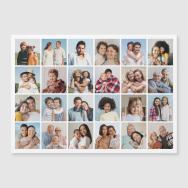 Skapa ditt eget 24-foto Collage Magnetkort Magnetisk Inbjudningskort