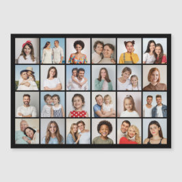 Skapa ditt eget 24-foto Collage Magnetkort Magnetisk Inbjudningskort