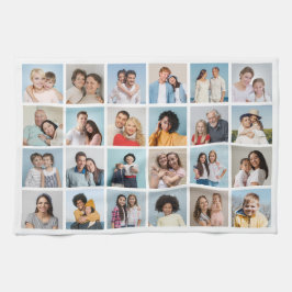 Skapa ditt eget 24 fotokollage redigerbart Färg Kökshandduk