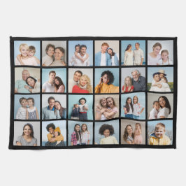 Skapa ditt eget 24 fotokollage redigerbart Färg Kökshandduk