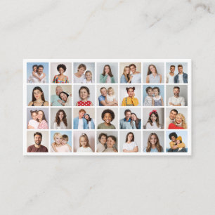 Skapa ditt eget 28 Photo Collage Pack på 100 Visitkort