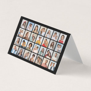 Skapa ditt eget 28 Photo Collage Pack på 25 Visitkort