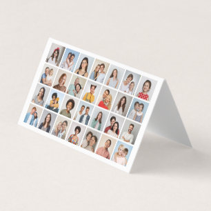 Skapa ditt eget 28 Photo Collage Pack på 25 Visitkort