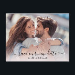 Skapa ditt eget 2-foto-Bröllop-ändringsdatum Vykort<br><div class="desc">Skapa ditt eget 2-foto-Bröllop-byte av vykort för datum</div>