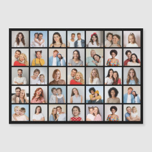 Skapa ditt eget 35-foto Collage Magnetkort