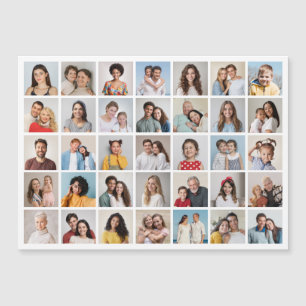 Skapa ditt eget 35 fotokollage-magnetiskt kort