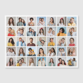 Skapa ditt eget 35 fotokollage-magnetiskt kort