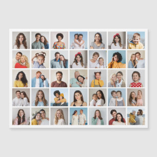 Skapa ditt eget 35 fotokollage-magnetiskt kort