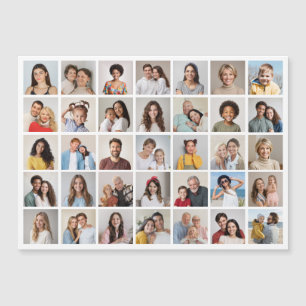Skapa ditt eget 35 fotokollage-magnetiskt kort