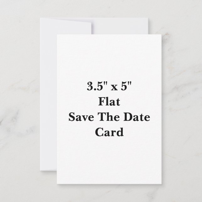 Skapa ditt eget 3,5" x 5" platt Spara datum-kort Datumet (Framsida)