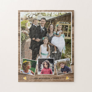 Skapa ditt eget 4-familjers fotokollage i Namn Pussel