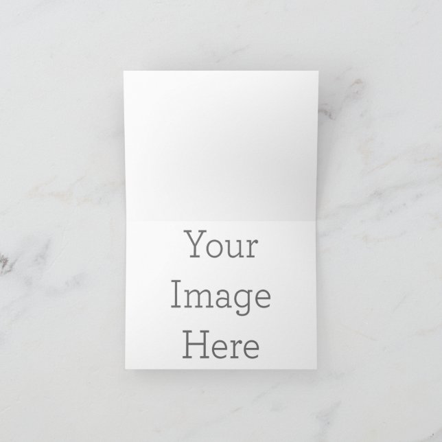 Anpassat vikt inbjudningskort, Storlek: Liten, 10,2 x14,2 cm, Papper: Signature matt, Kuvert: Vit (Inuti)