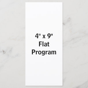 Skapa Ditt Eget 4" x 9" Platt Program